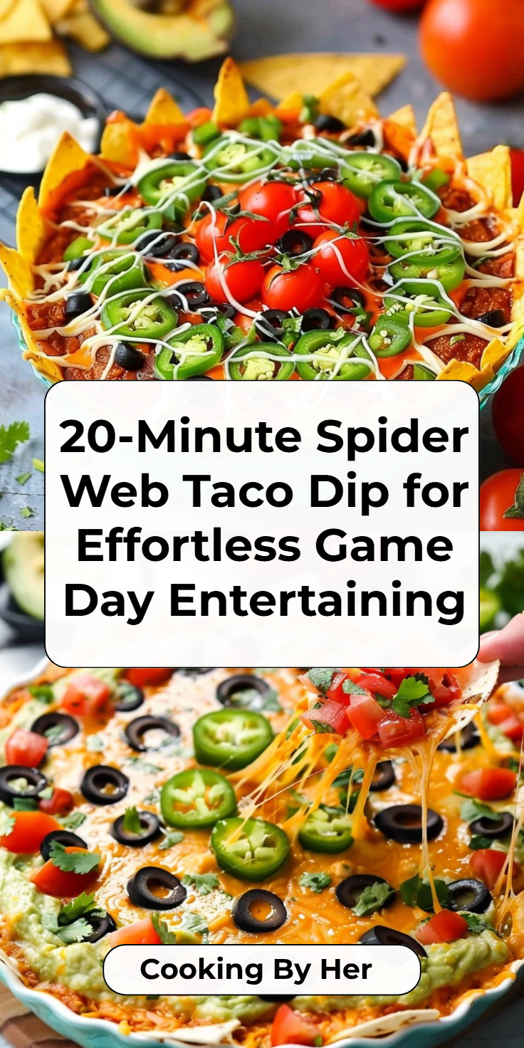 Quick Spider Web Taco Dip Recipe in 20 Minutes