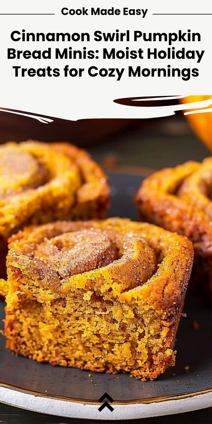 Mini Cinnamon Swirl Pumpkin Bread