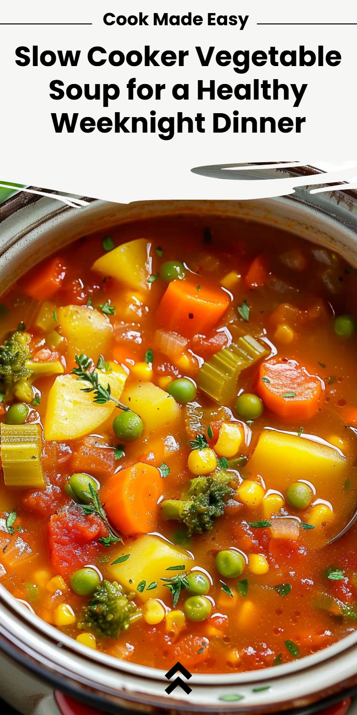Slow Cooker Vegetable Soup Recipe