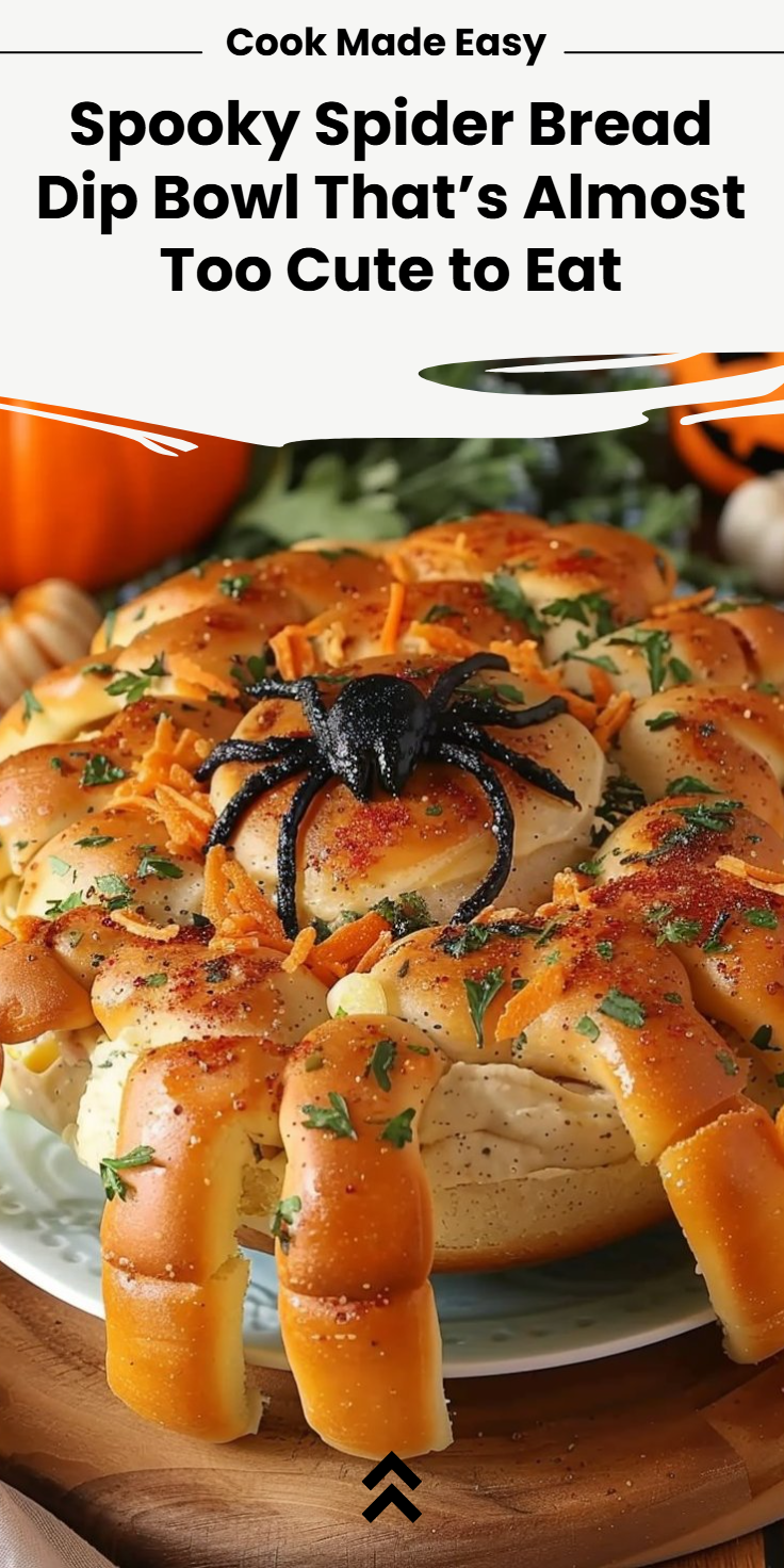 Fall Spider Bread Dip Bowl Recipe