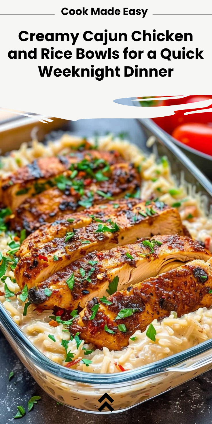 Creamy Cajun Chicken Rice Bowls
