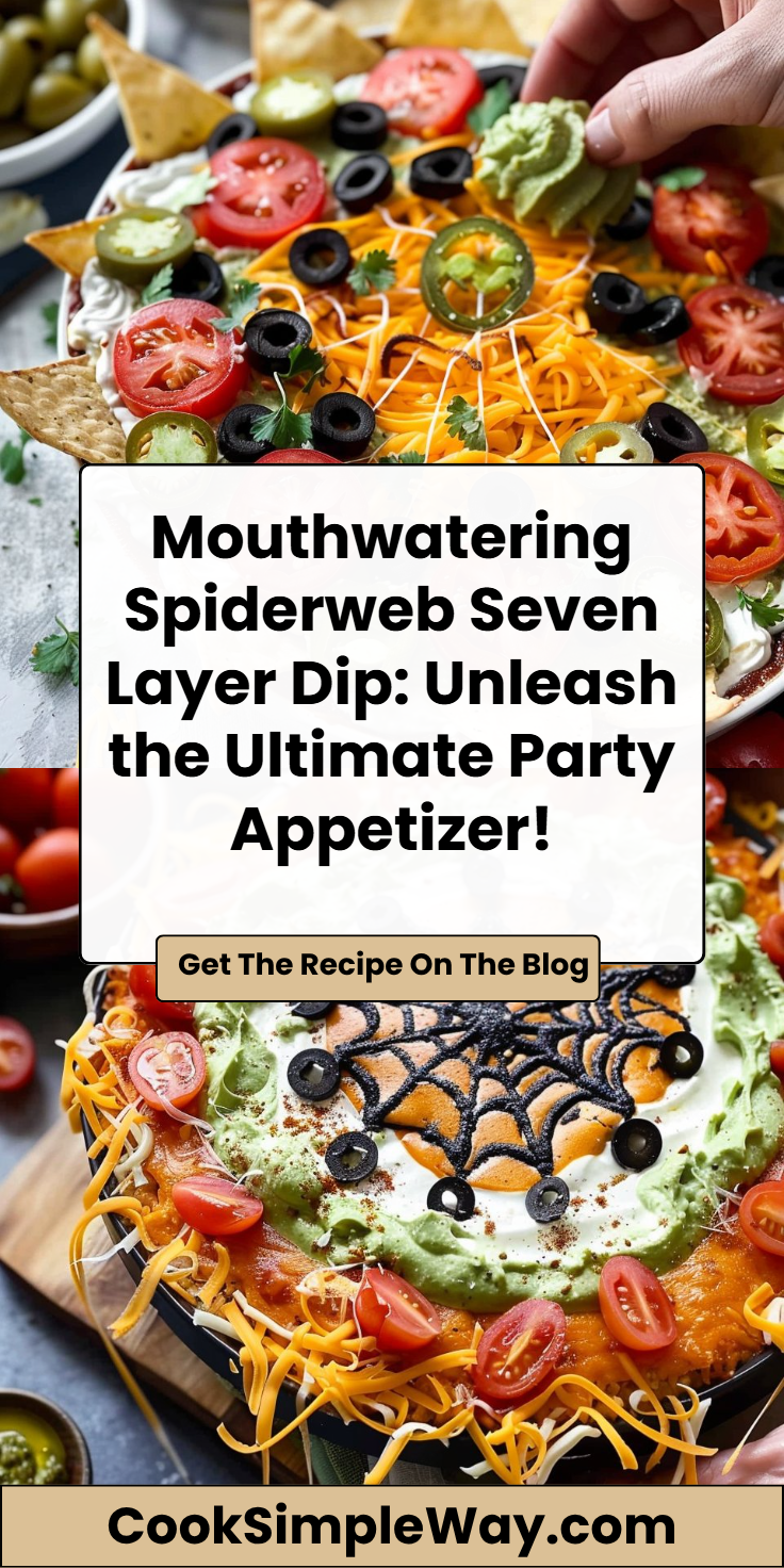 Spiderweb Seven Layer Dip Recipe: Irresistible 7-Layer Party Dip