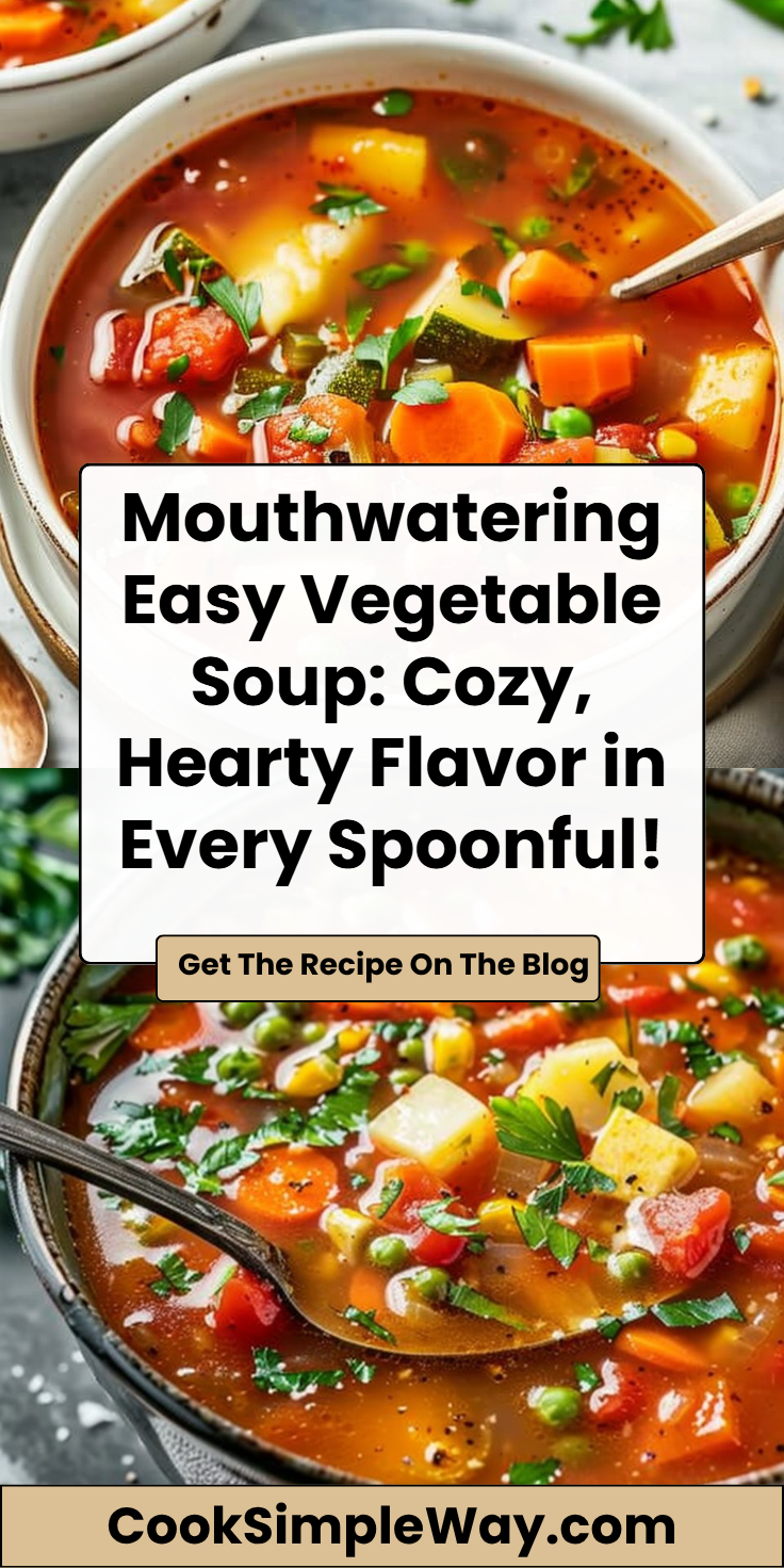 Easy Vegetable Soup: 15-Minute Ultimate Meal for Busy Weeknights