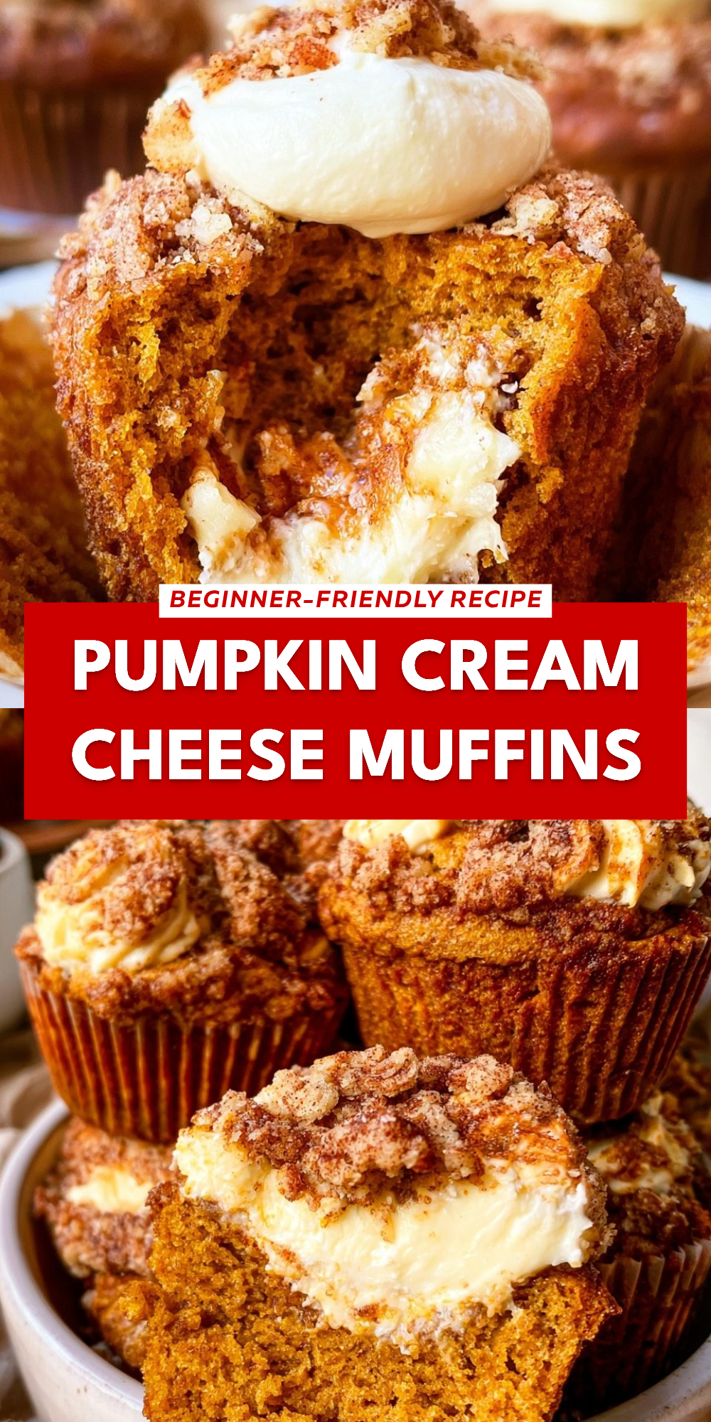 Pumpkin Cream Cheese Muffins