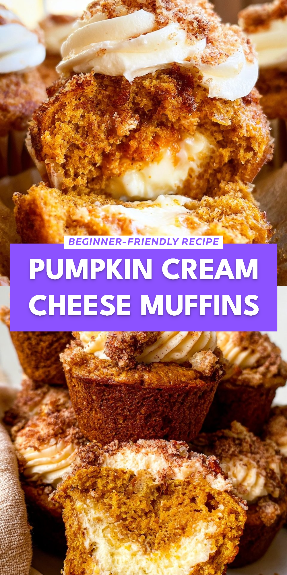 Pumpkin Cream Cheese Muffins