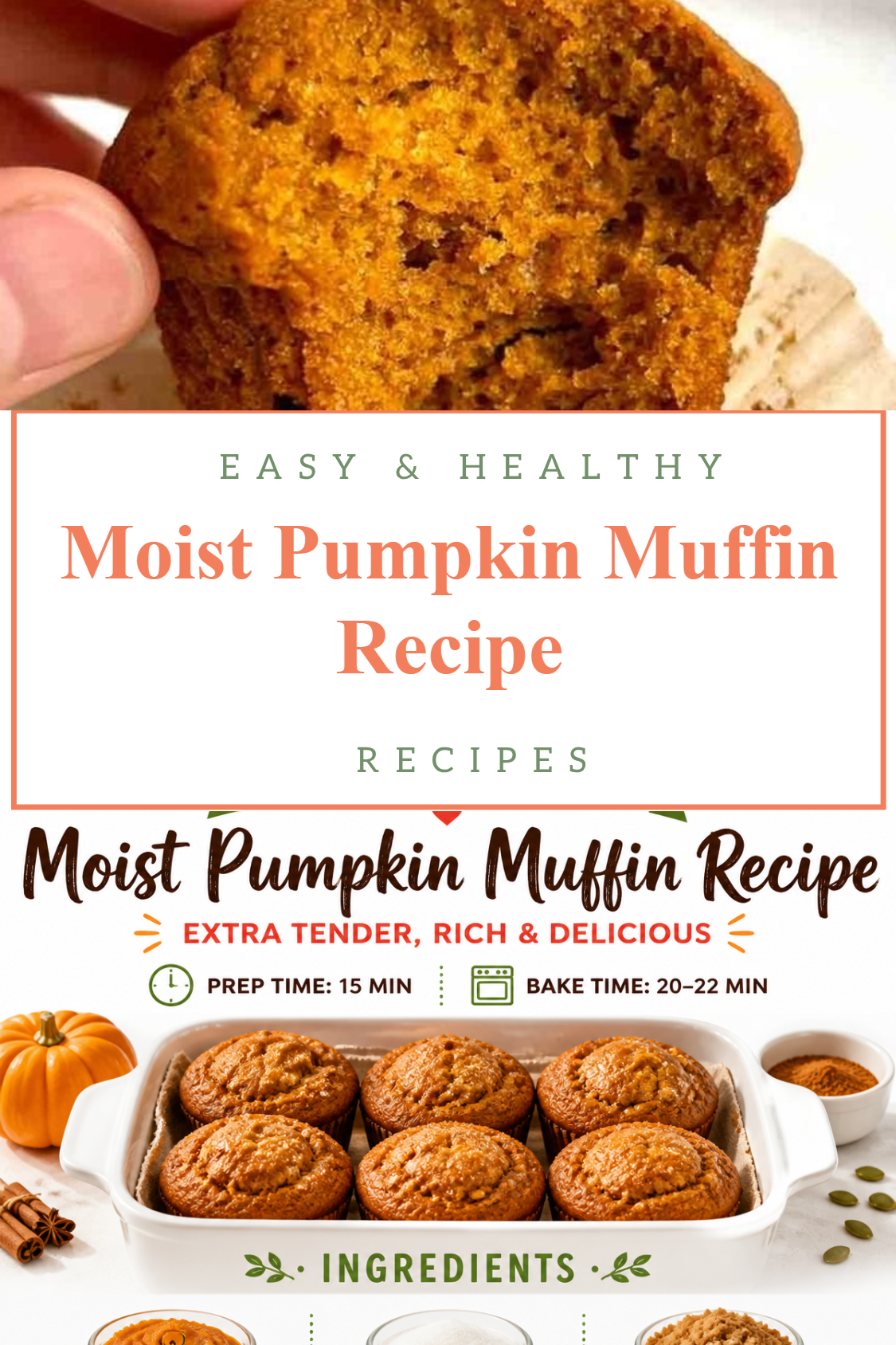 Moist Pumpkin Muffin Recipe