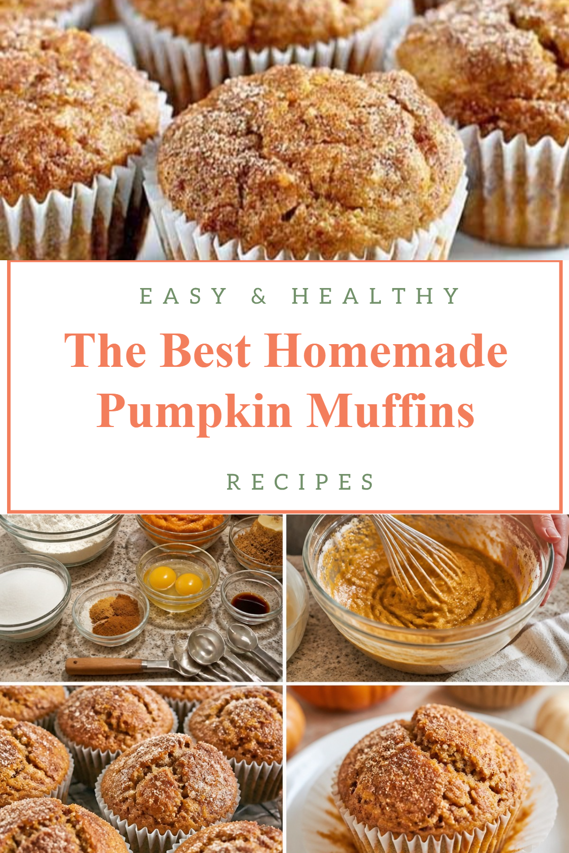 The Best Homemade Pumpkin Muffins