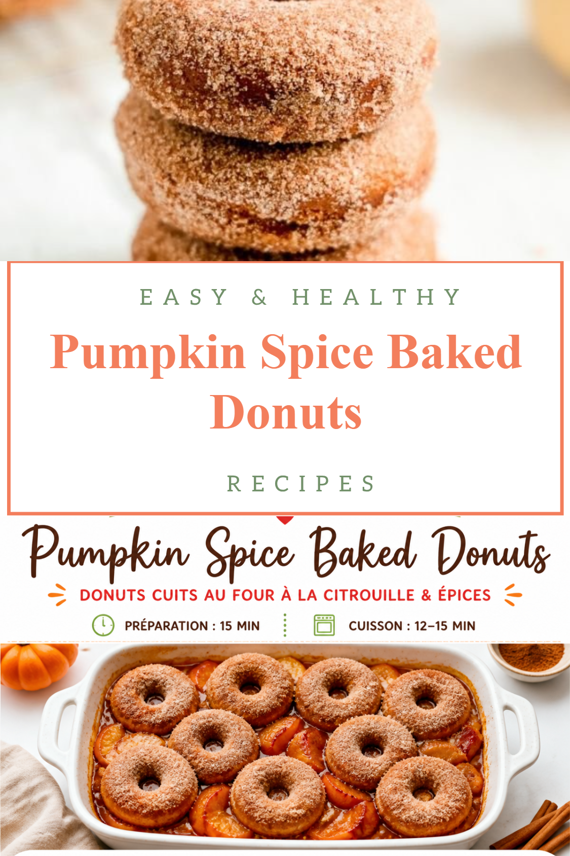 Pumpkin Spice Baked Donuts