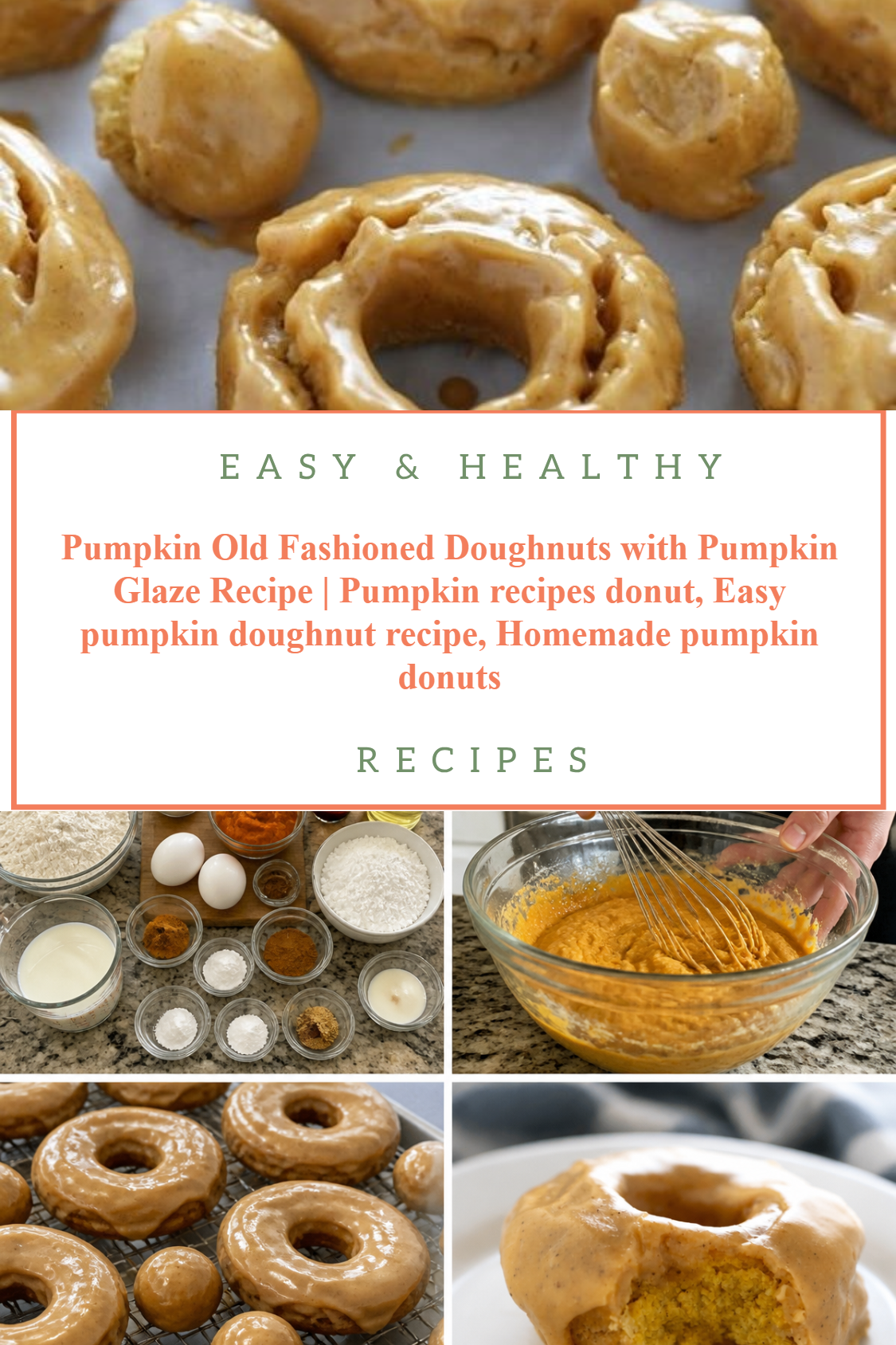 Pumpkin Old Fashioned Doughnuts with Pumpkin Glaze Recipe | Pumpkin recipes donut, Easy pumpkin doughnut recipe, Homemade pumpkin donuts