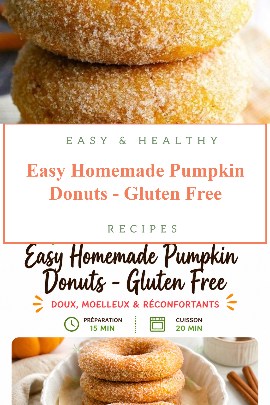 Easy Homemade Pumpkin Donuts - Gluten Free