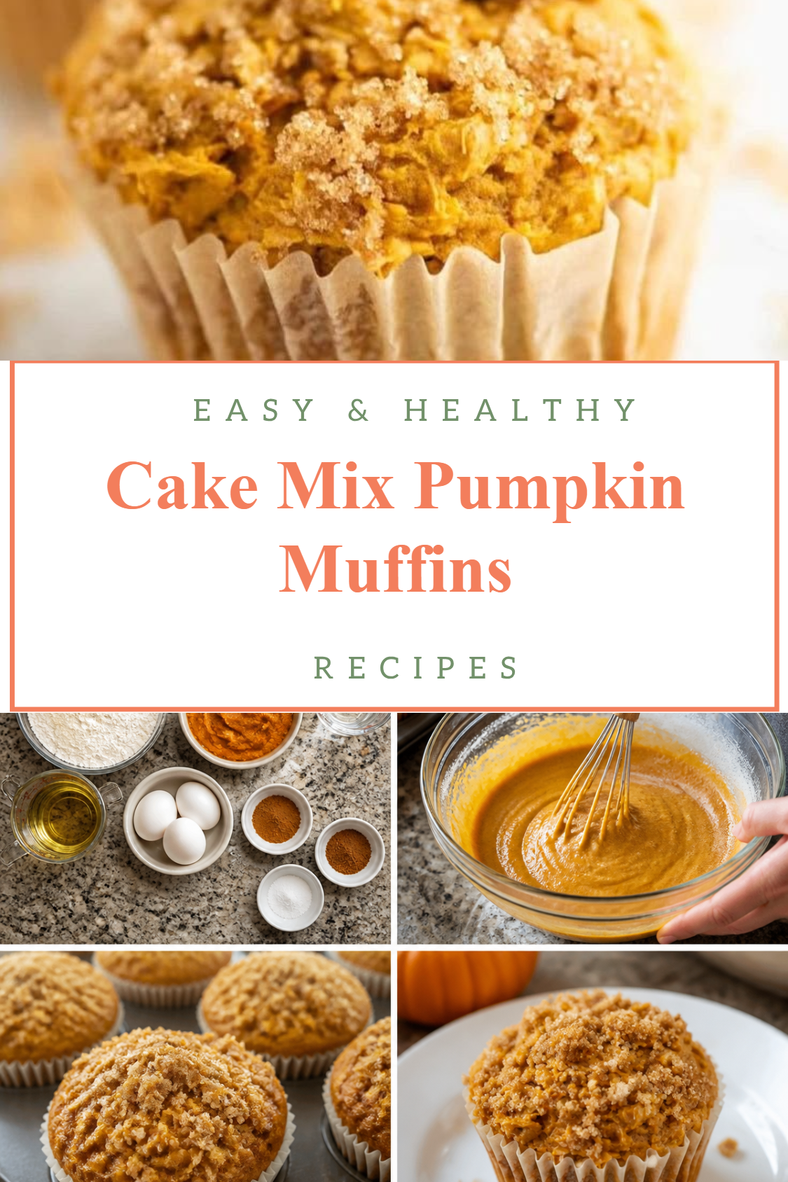 Cake Mix Pumpkin Muffins