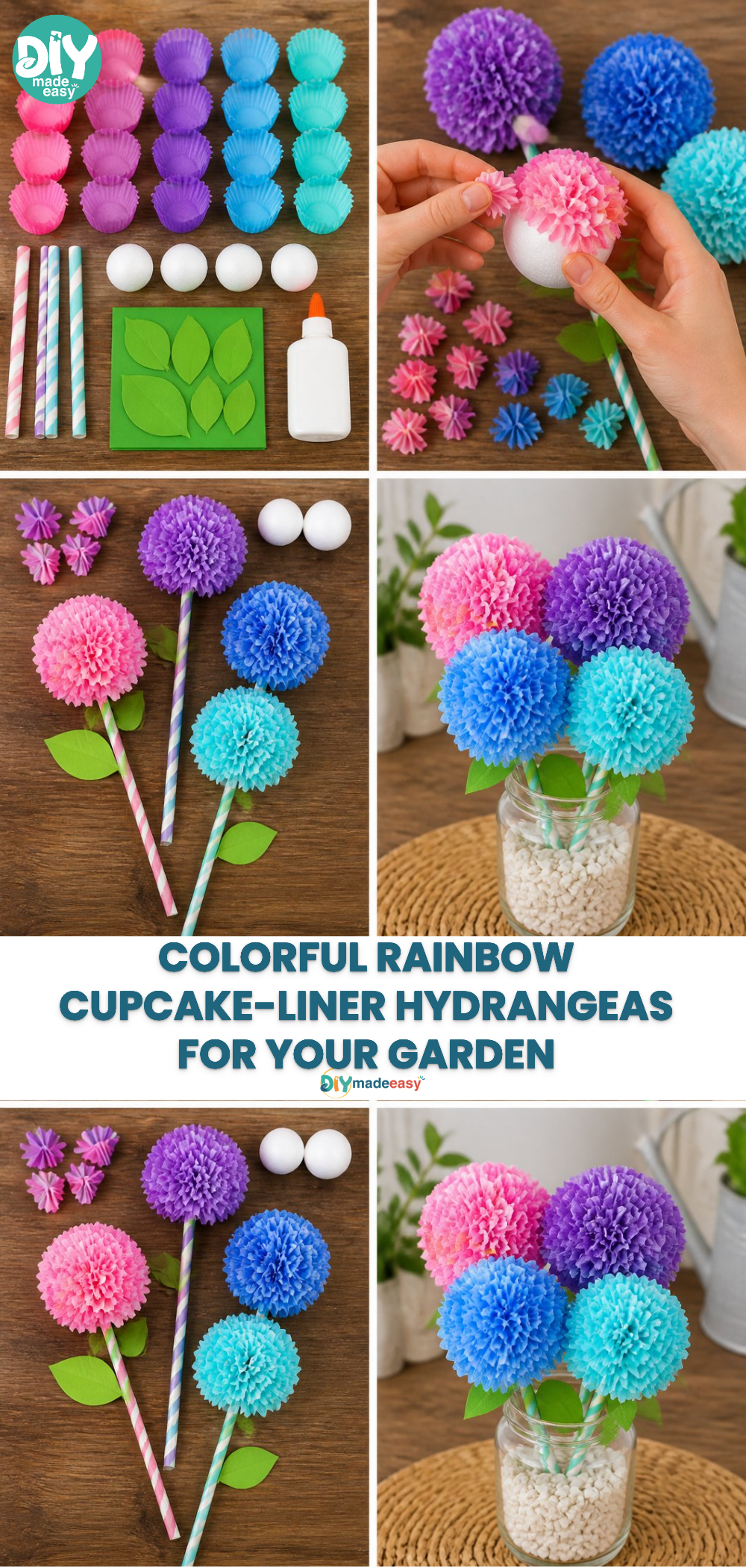 Colorful Rainbow Cupcake-Liner Hydrangeas for Your Garden 21 Colorful Rainbow Cupcake-Liner Hydrangeas for Your Garden
