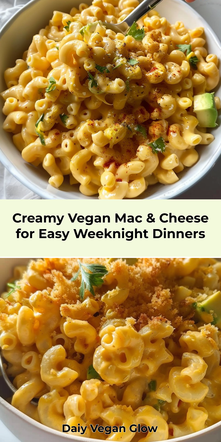 Creamy Vegan Mac & Cheese Without Cashews