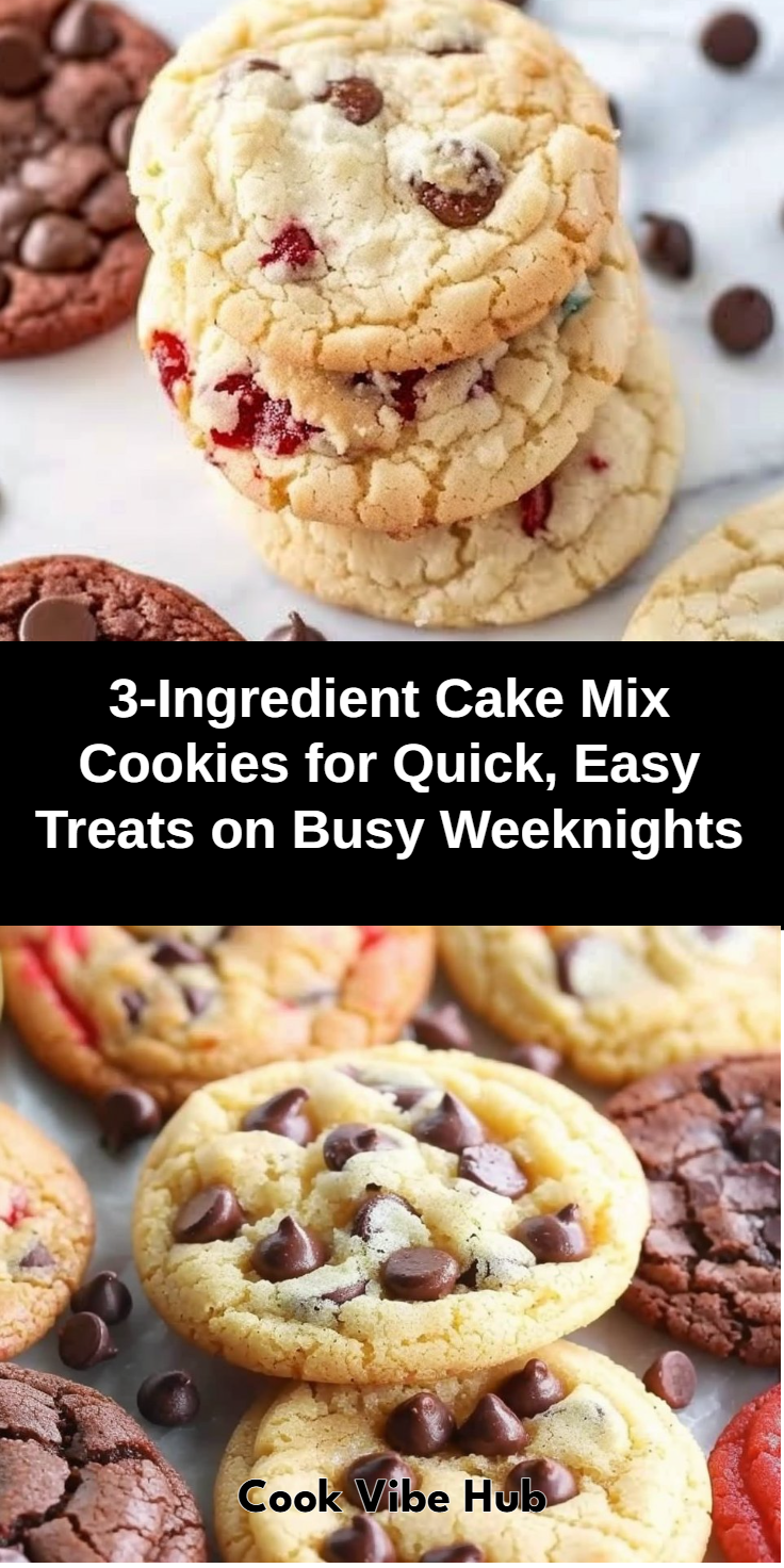 3 Ingredient Cake Mix Cookies Recipe | Cake mix cookie recipes 3 ingredients, Simple cake mix cookies, Easy cake mix cookies 3 ingredients