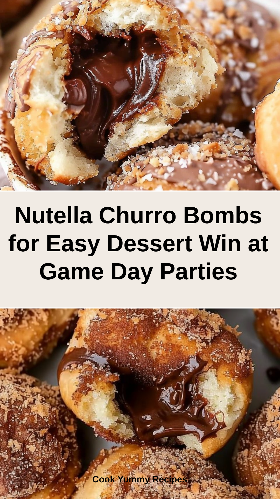 Nutella Churro Bombs