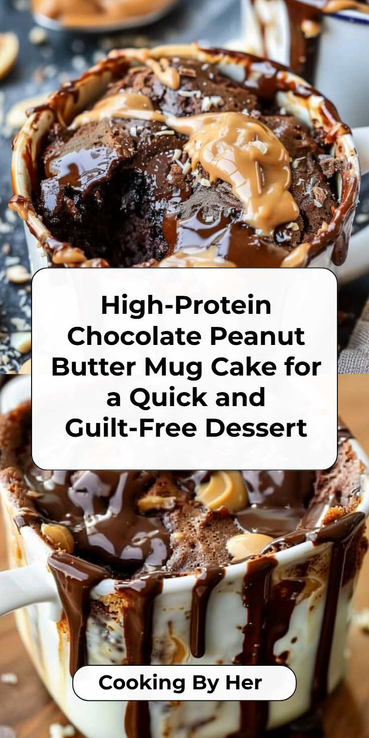 Protein Chocolate Peanut Butter Mug Cake