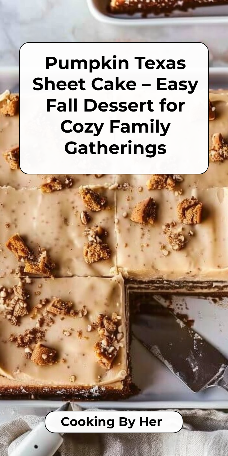 Pumpkin Texas Sheet Cake