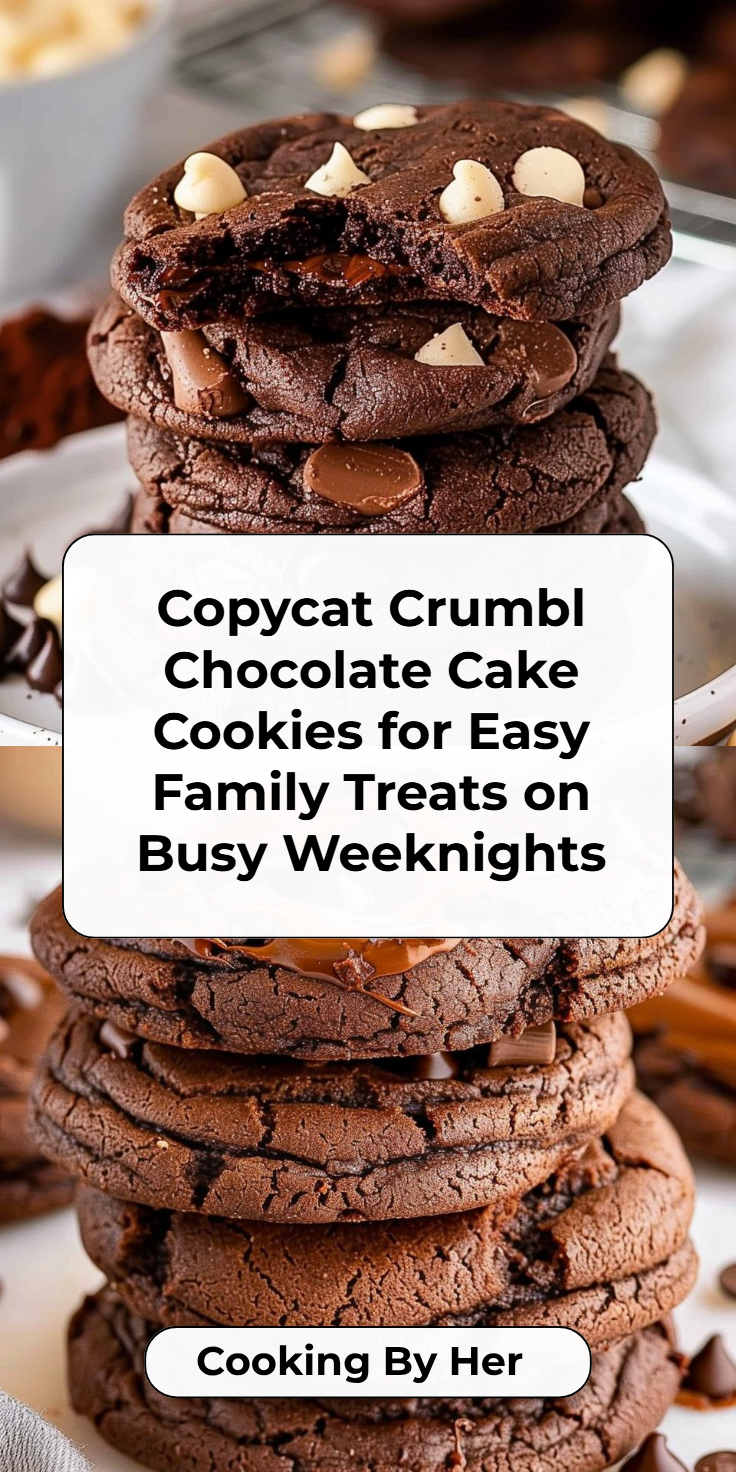 Copycat Crumbl Chocolate Cake Cookies