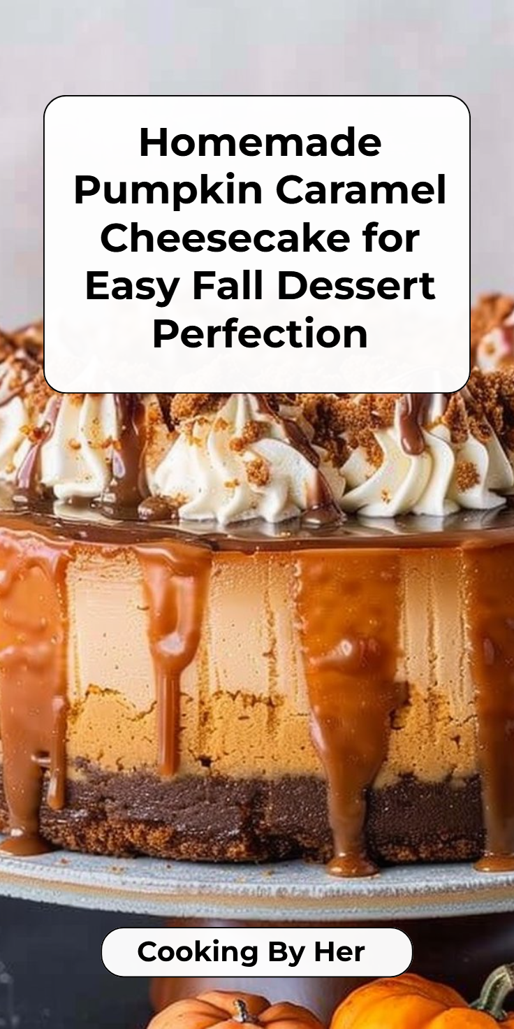 Homemade Pumpkin Caramel Cheesecake