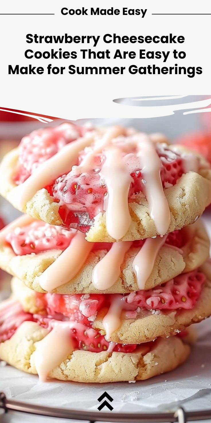 Strawberry Cheesecake Cookies
