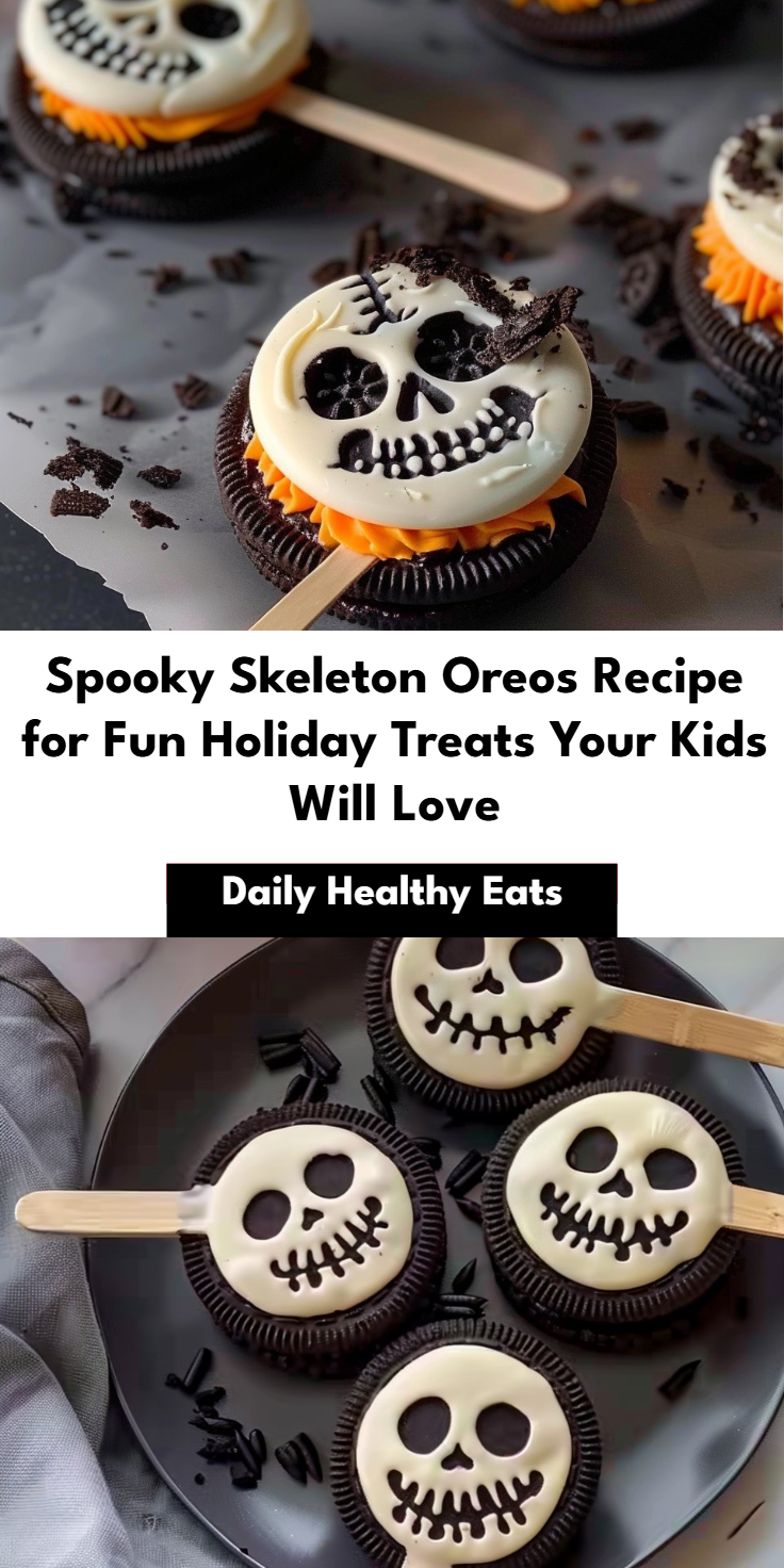 Spooky Skeleton Oreos