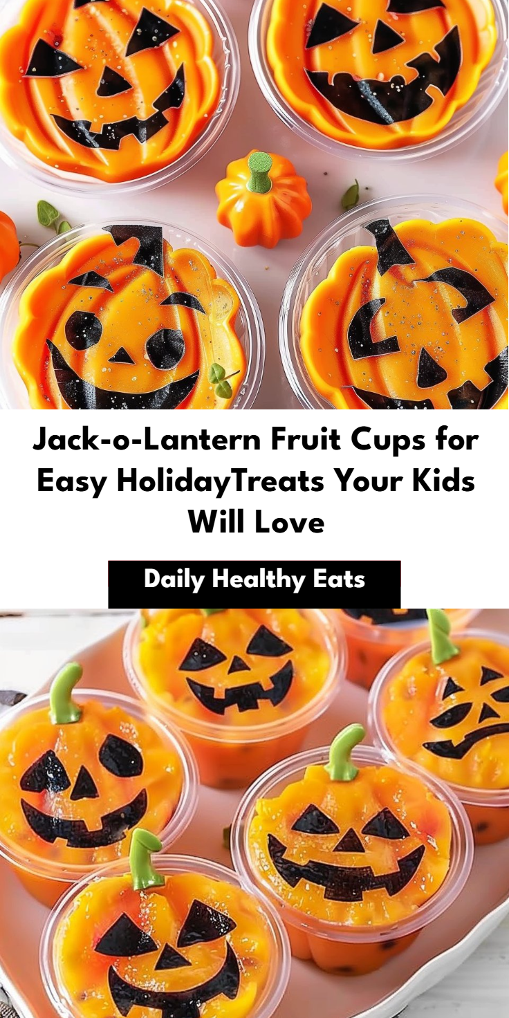 Jack-o-Lantern Fruit Cups: Easy 5-Min Halloween Snack That Wows