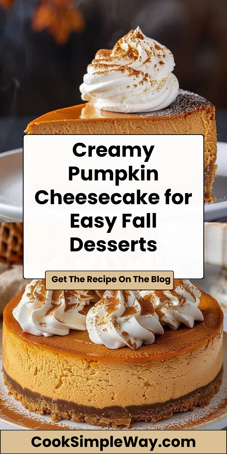 Pumpkin Cheesecake: Ultimate Creamy Pie Recipe in 60 Minutes