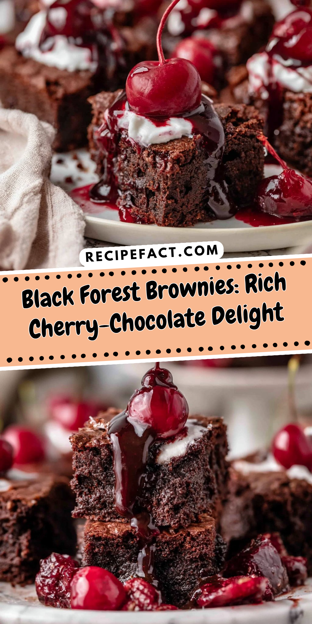 Black Forest Brownies: Rich Cherry-Chocolate Delight