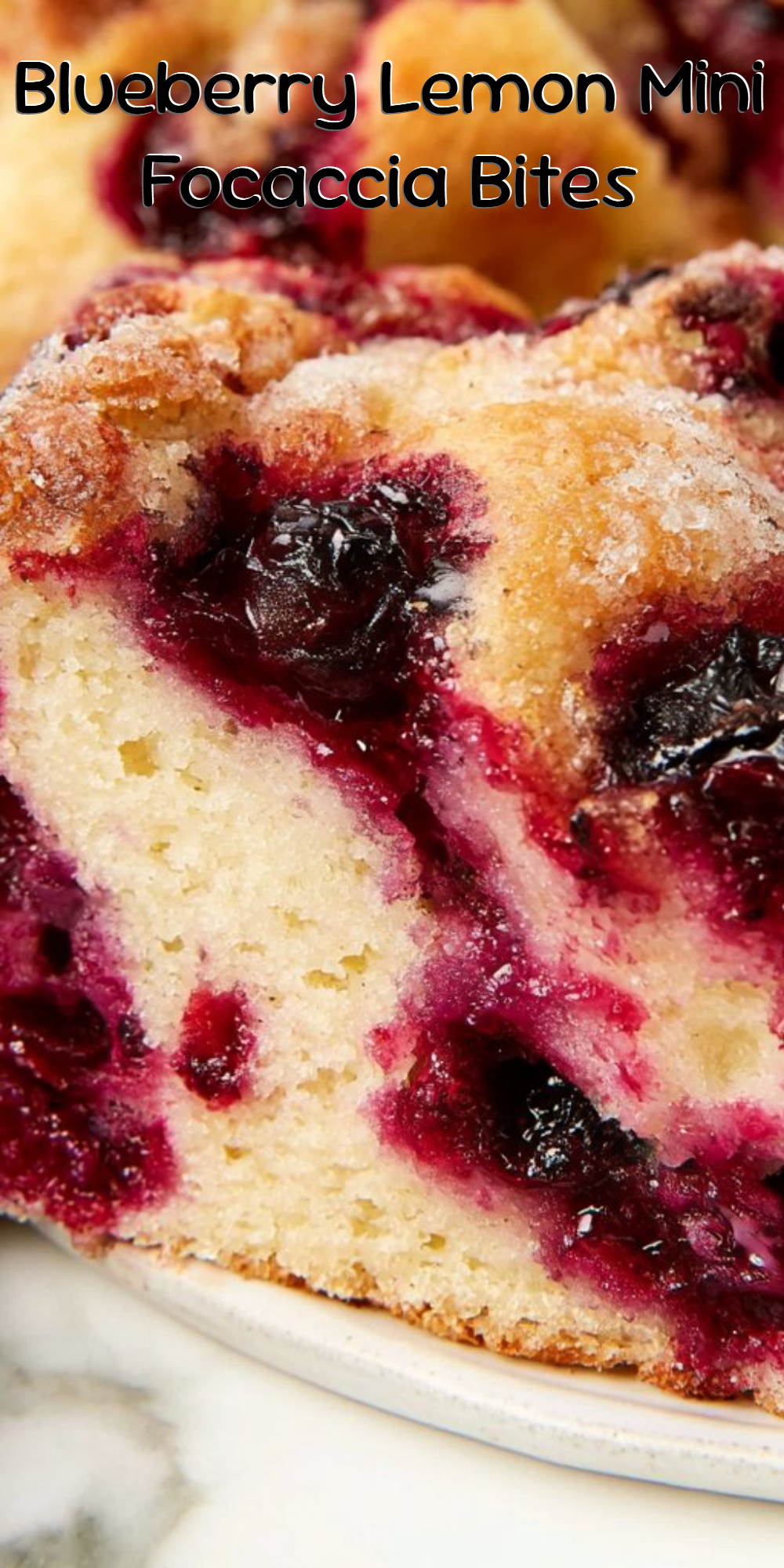Blueberry Lemon Mini Focaccia Bites