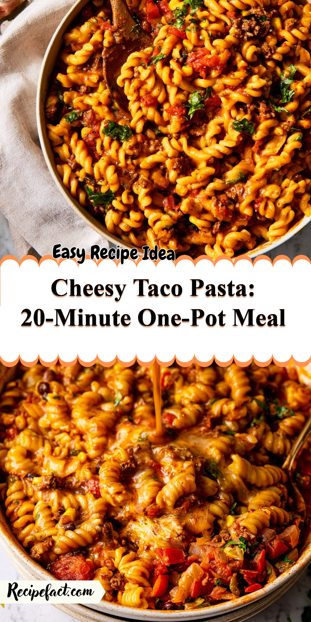 Cheesy Taco Pasta: 20-Minute One-Pot Meal