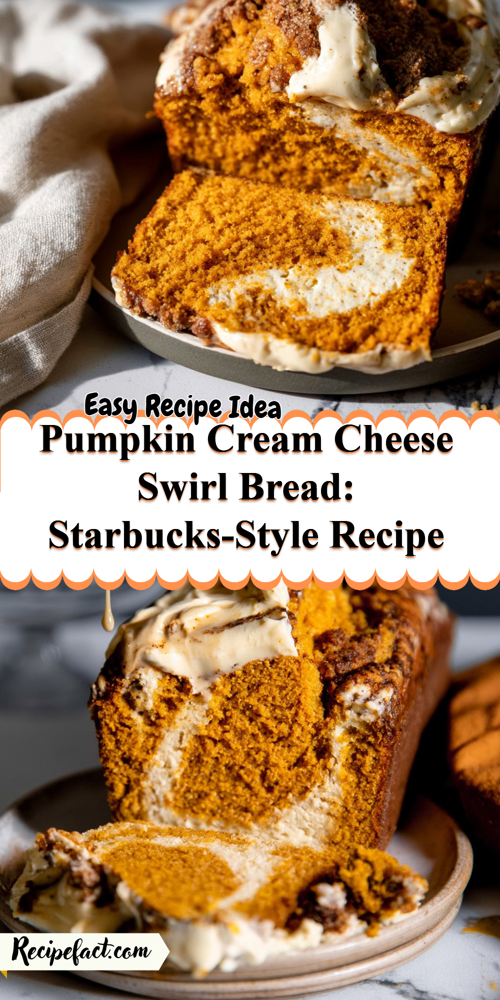 Pumpkin Cream Cheese Swirl Bread: Starbucks-Style Recipe