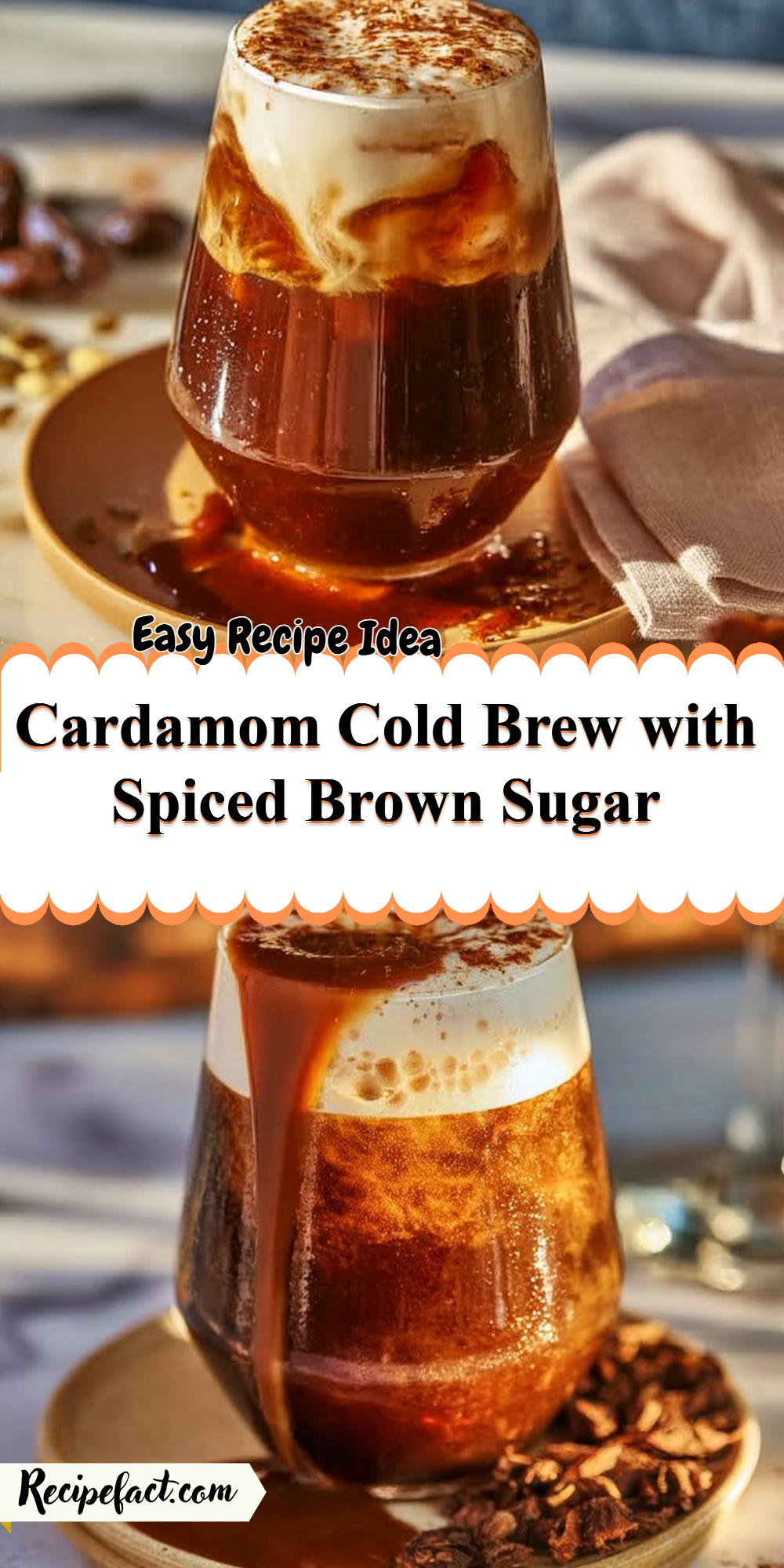 Cardamom Cold Brew with Spiced Brown Sugar