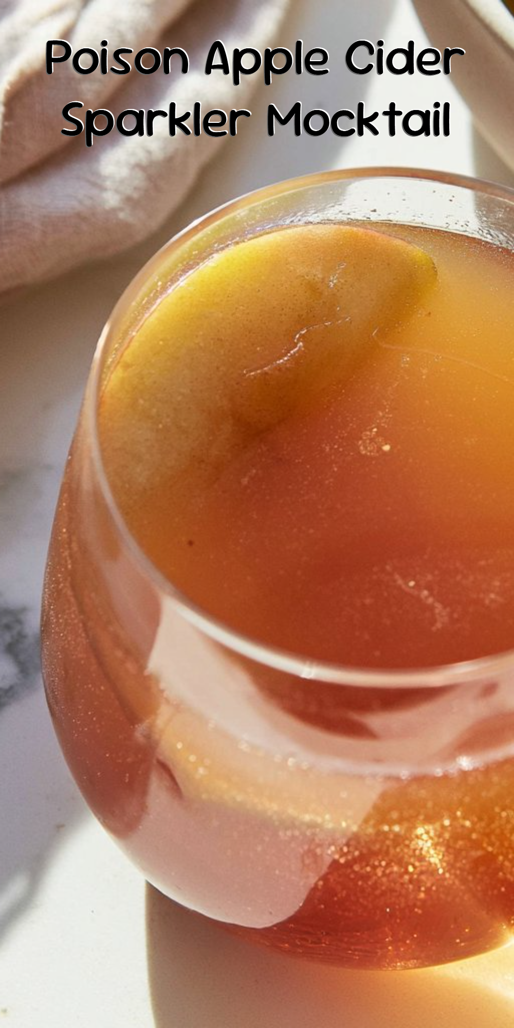 Poison Apple Cider Sparkler Mocktail