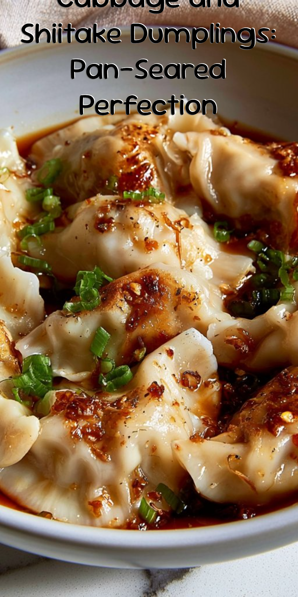 Cabbage and Shiitake Dumplings: Pan-Seared Perfection