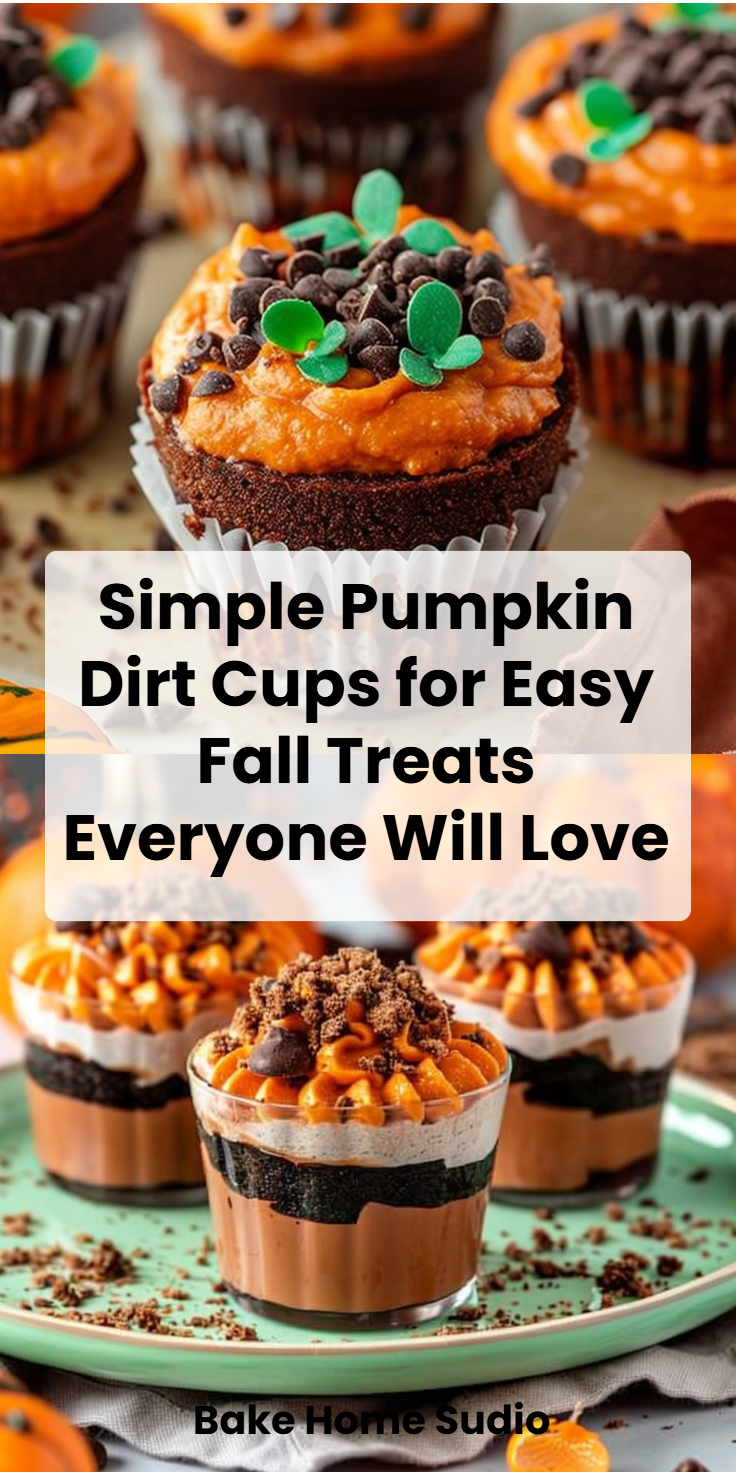 Easy Pumpkin Dirt Cups Recipe