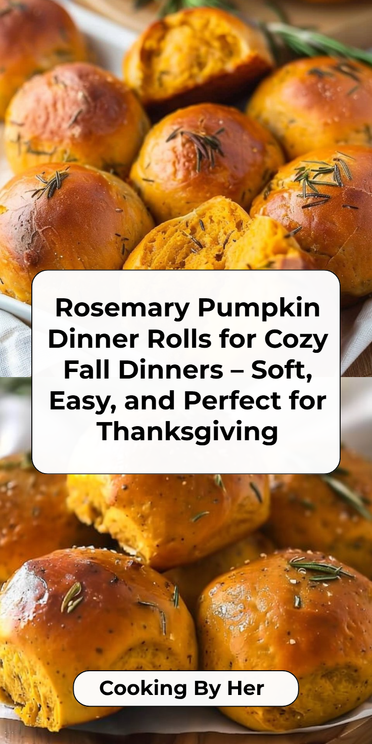 Rosemary Pumpkin Dinner Rolls