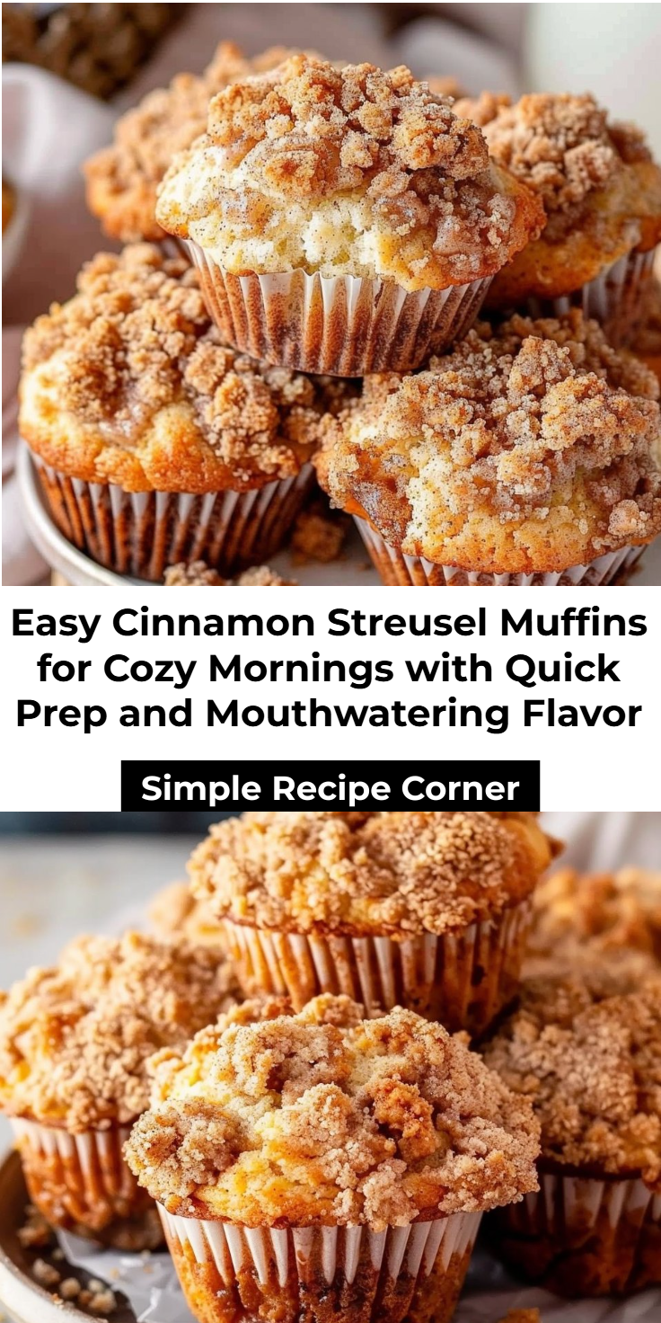 Cinnamon Streusel Muffins: Easy Recipe