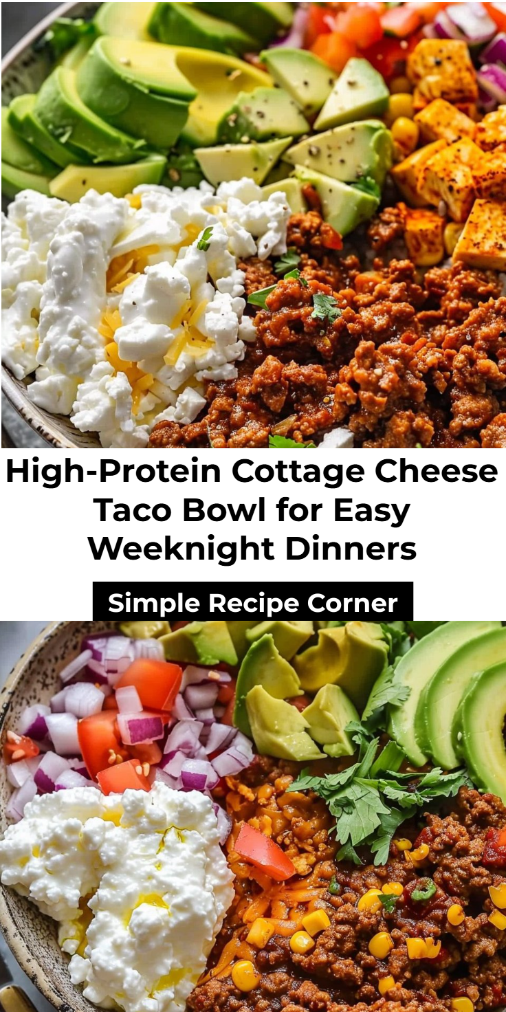 High-Protein Cottage Cheese Taco Bowl