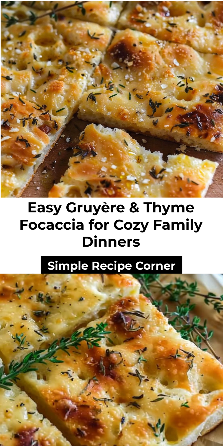 Gruyere and Thyme Italian Focaccia