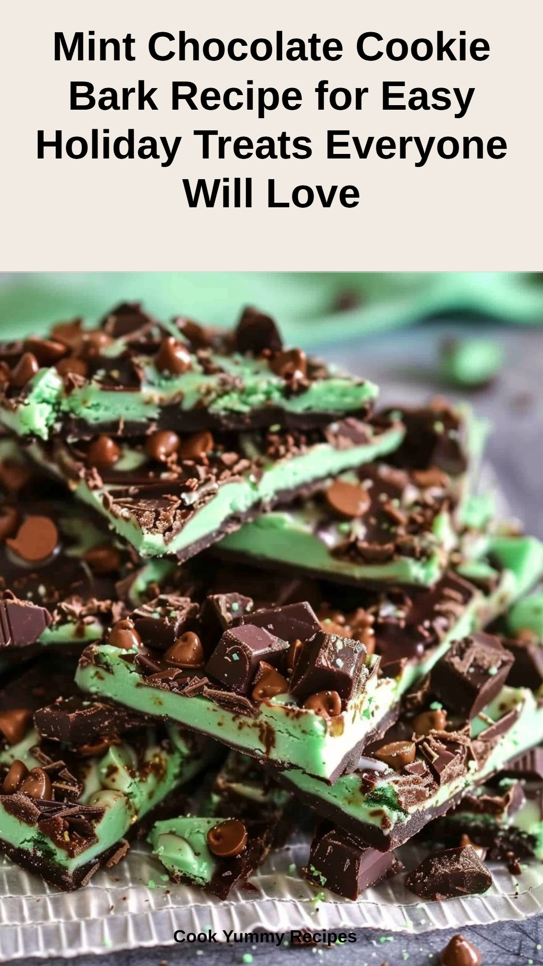 Mint Chocolate Cookie Bark