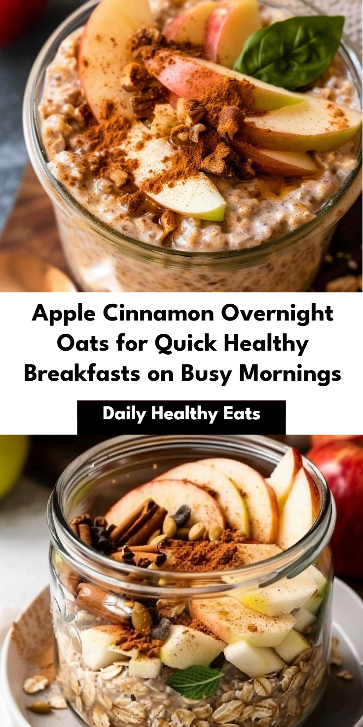 Overnight Oats with Apple Cinnamon