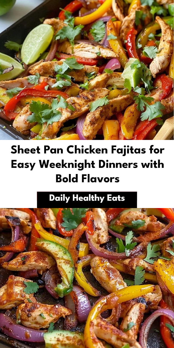 Sheet Pan Chicken Fajitas Recipe