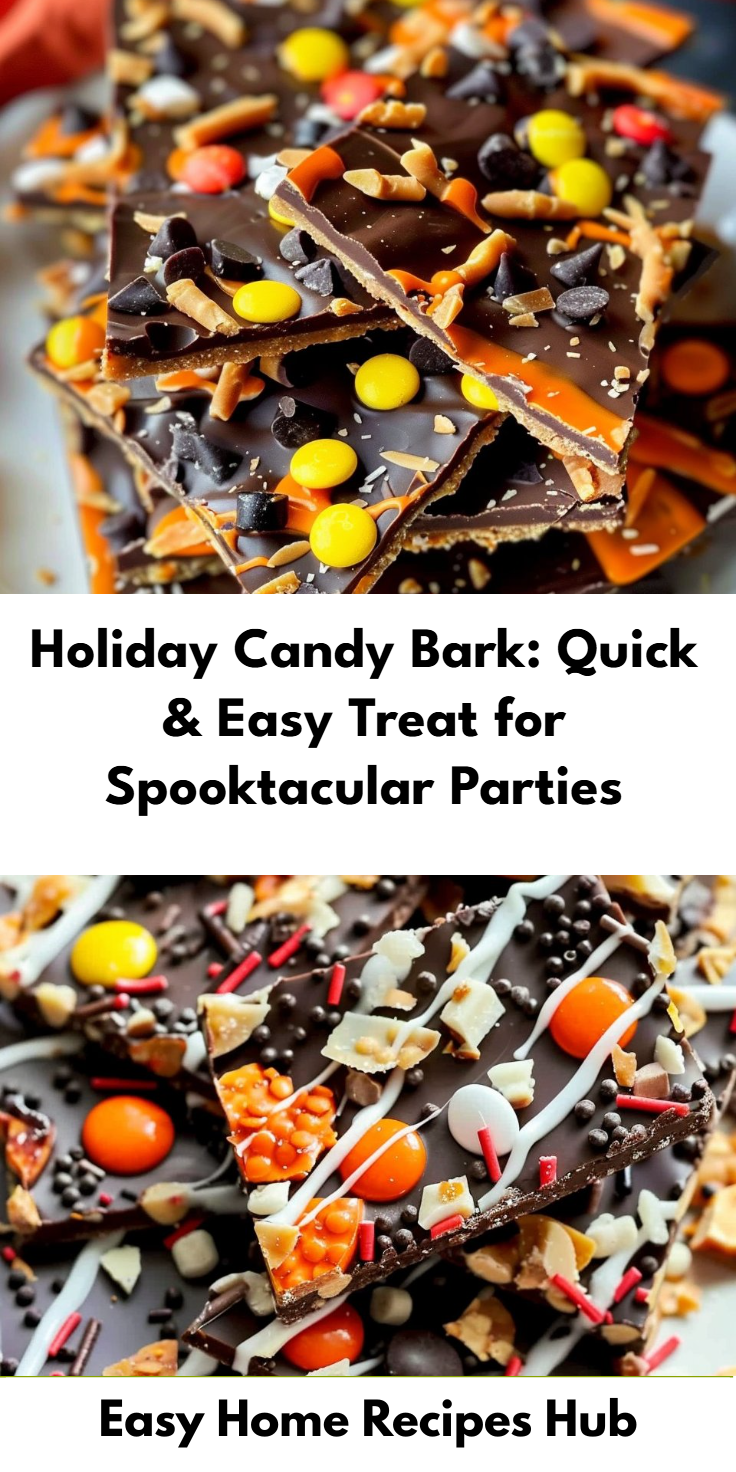 Easy Halloween Candy Bark Recipe