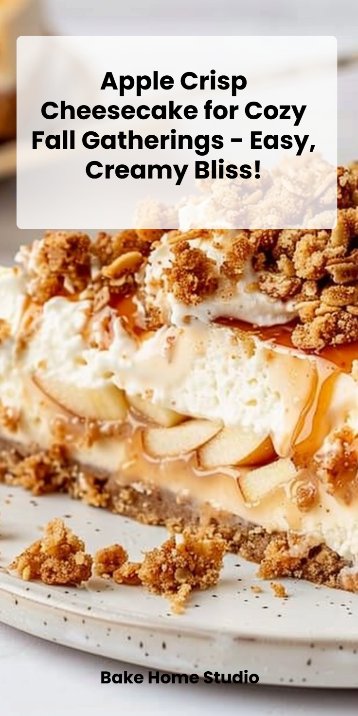 Apple Crisp Cheesecake