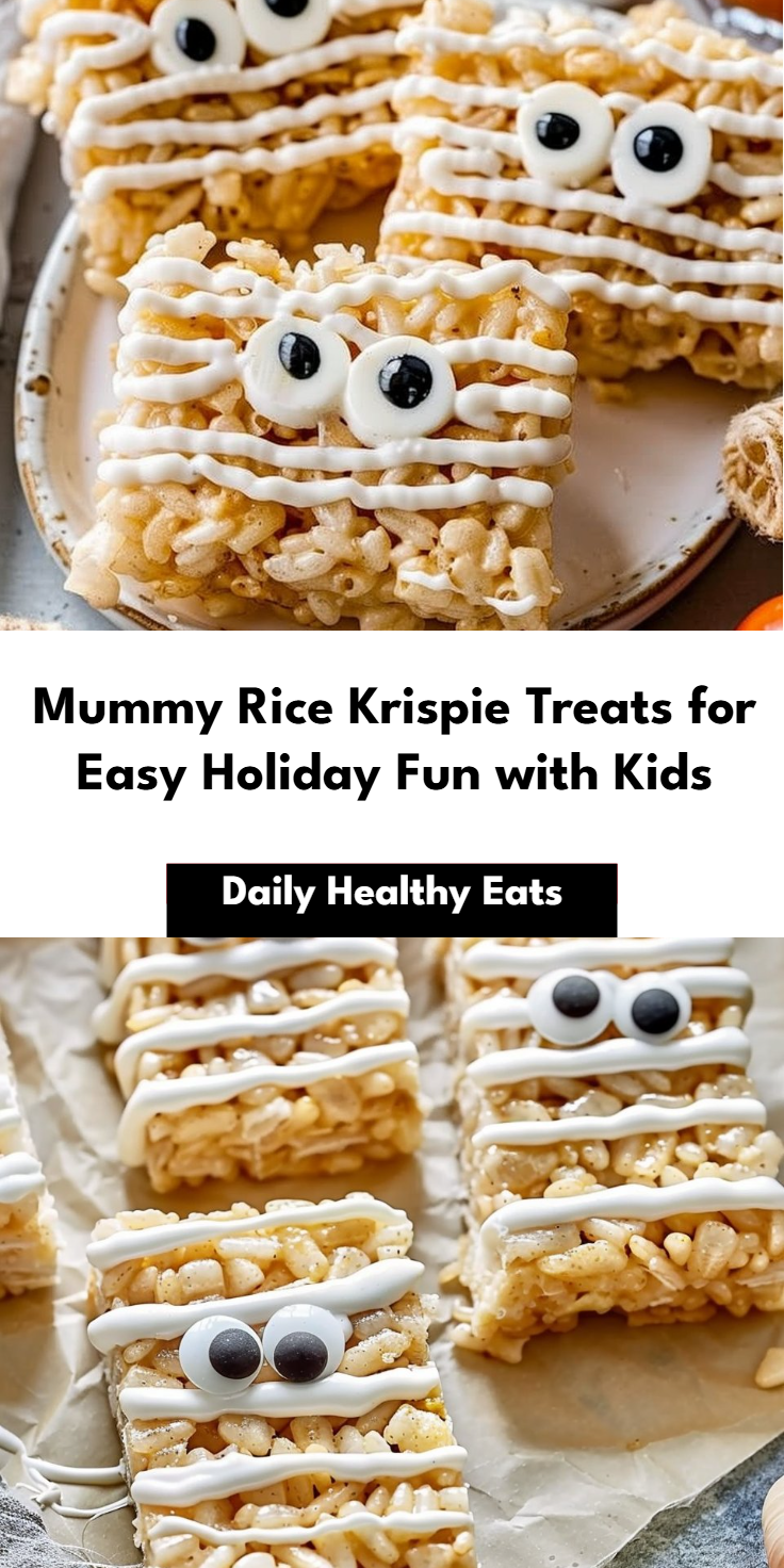 Halloween Mummy Rice Krispie Treats Recipe