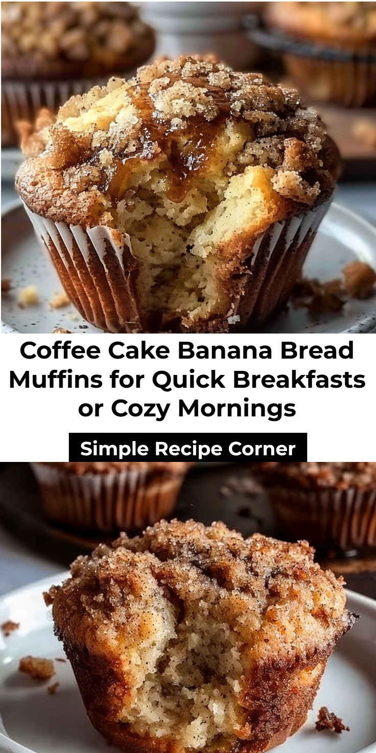 Banana Bread Muffins with Coffee Cake Flavor Recipe