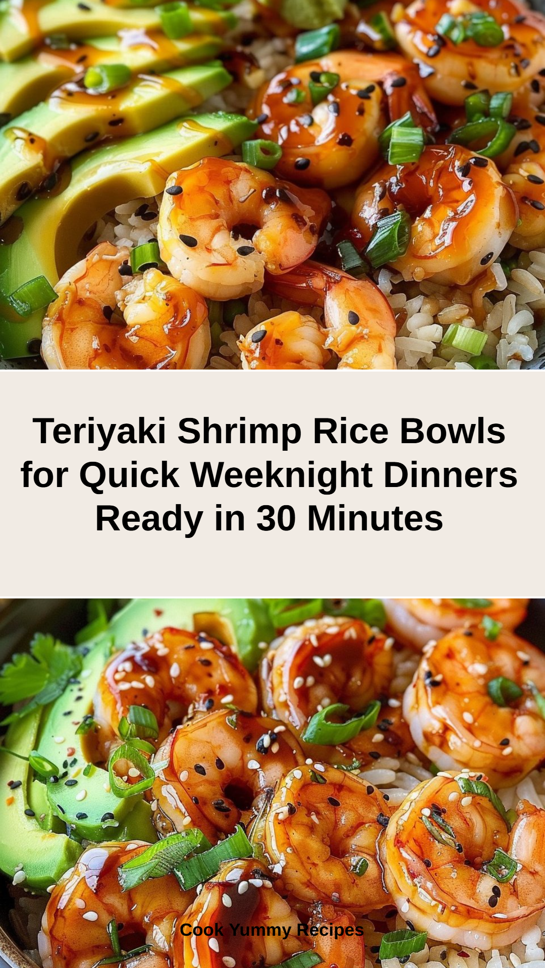 Teriyaki Shrimp Rice Bowl Recipe
