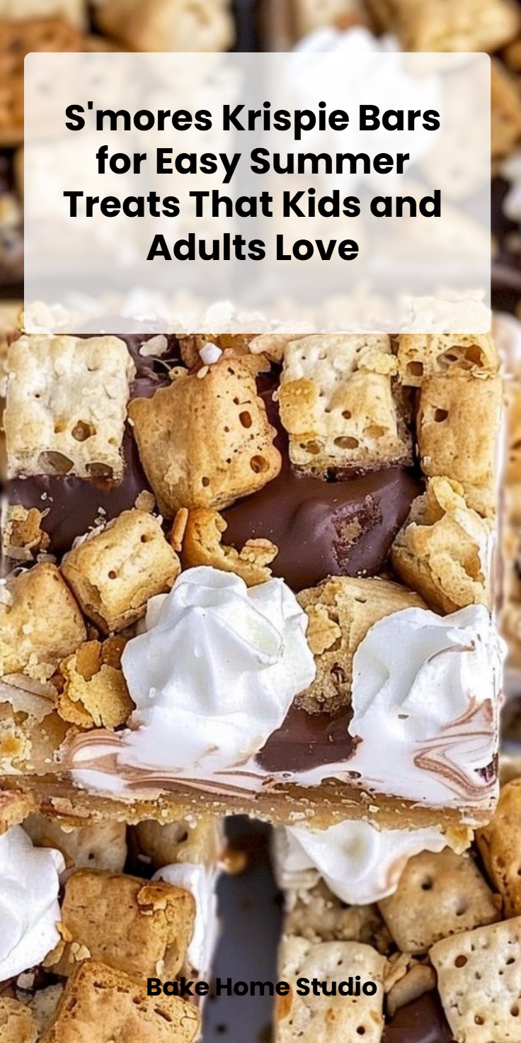 S'mores Krispie Bars Recipe
