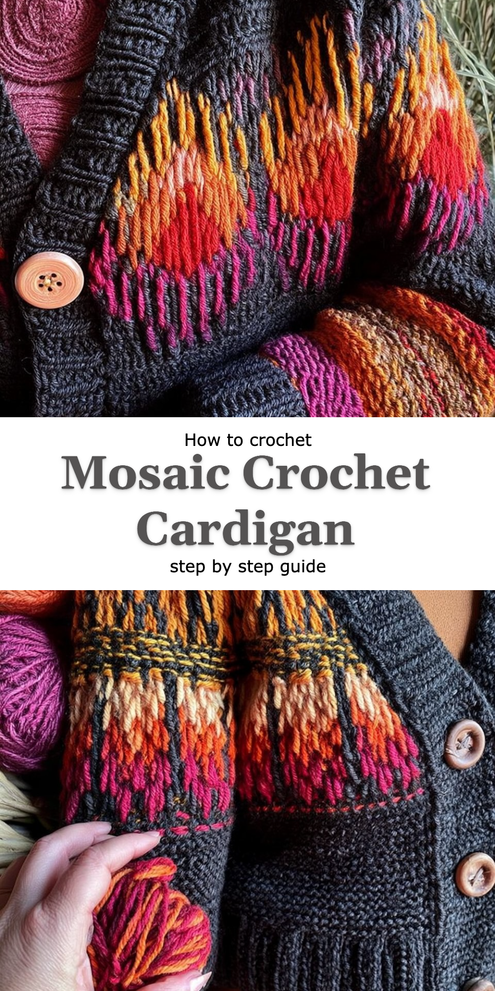 Mosaic Crochet Cardigan