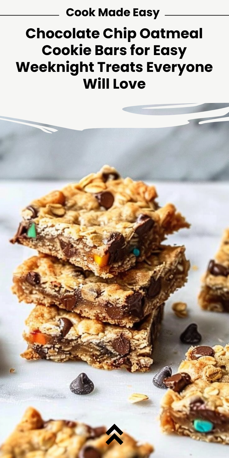 Chocolate Chip Oatmeal Cookie Bars